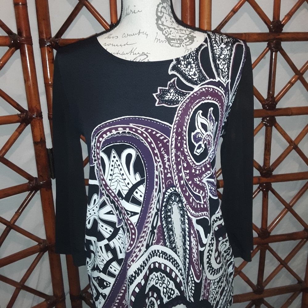 CHICO'S PAISLEY BLOUSE